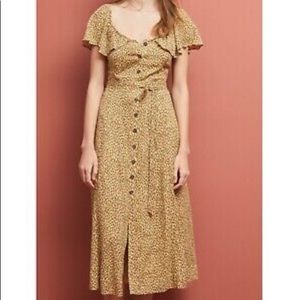 Anthropologie Leopard Print Dress
